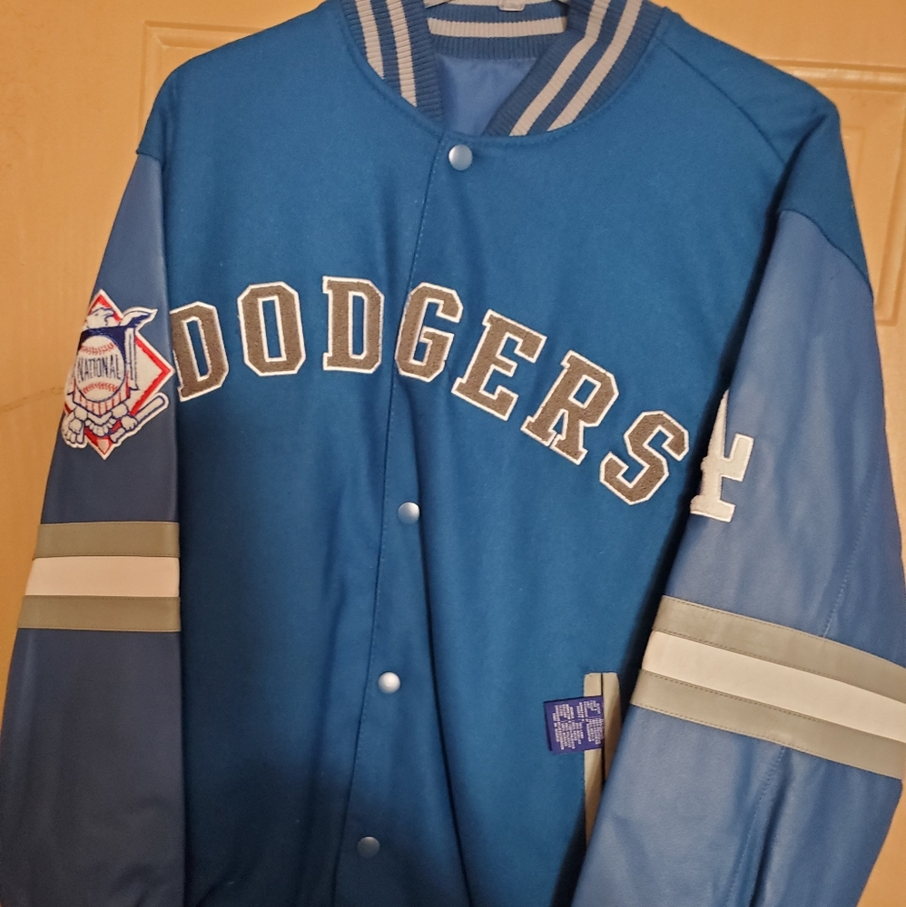 DODGERS LEATHER & WOOL REVERSIBLE JACKET